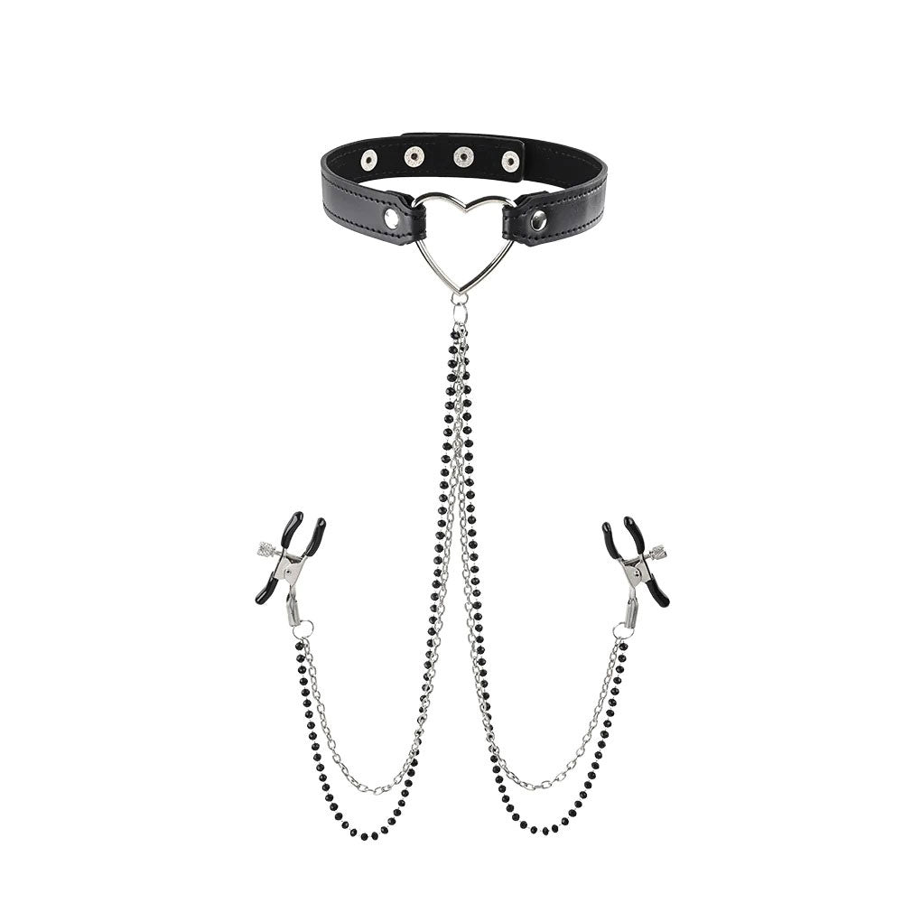 Amor Collar With Clamps - Black