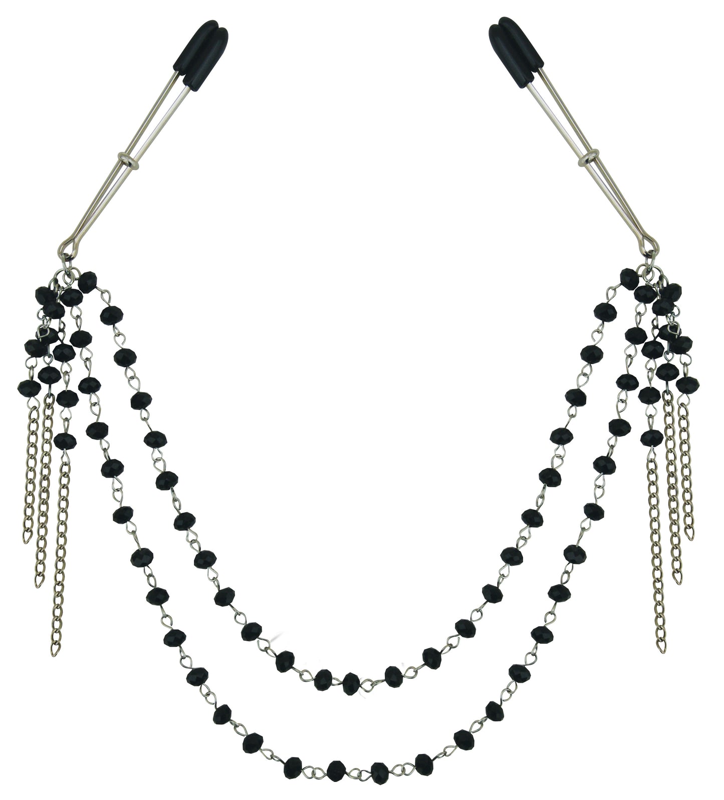 Sincerely Black Jeweled Nipple Clips