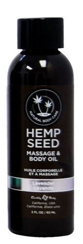 Hemp Seed Massage and Body Oil - Lavender - 2 Fl. Oz./ 60ml