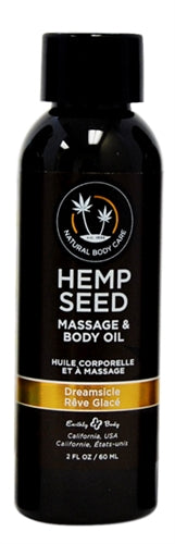 Hemp Seed Massage and Body Oil - Dreamsicle 2 Fl. Oz./ 60ml