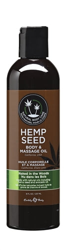 Hemp Seed Massage and Body Oil - Naked in the Woods - 8 Fl. Oz./ 237ml