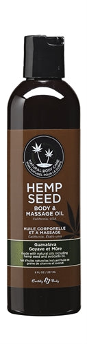 Hemp Seed Massage and Body Oil - Guavalava - 8 Fl. Oz./ 237 ml