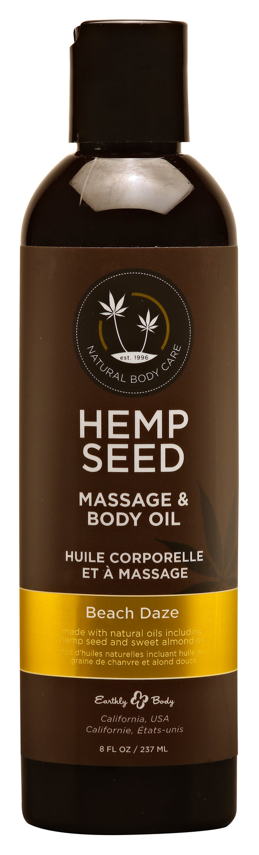 Hemp Seed Massage and Body Oil - Beach Daze - 8 Fl. Oz./ 237 ml